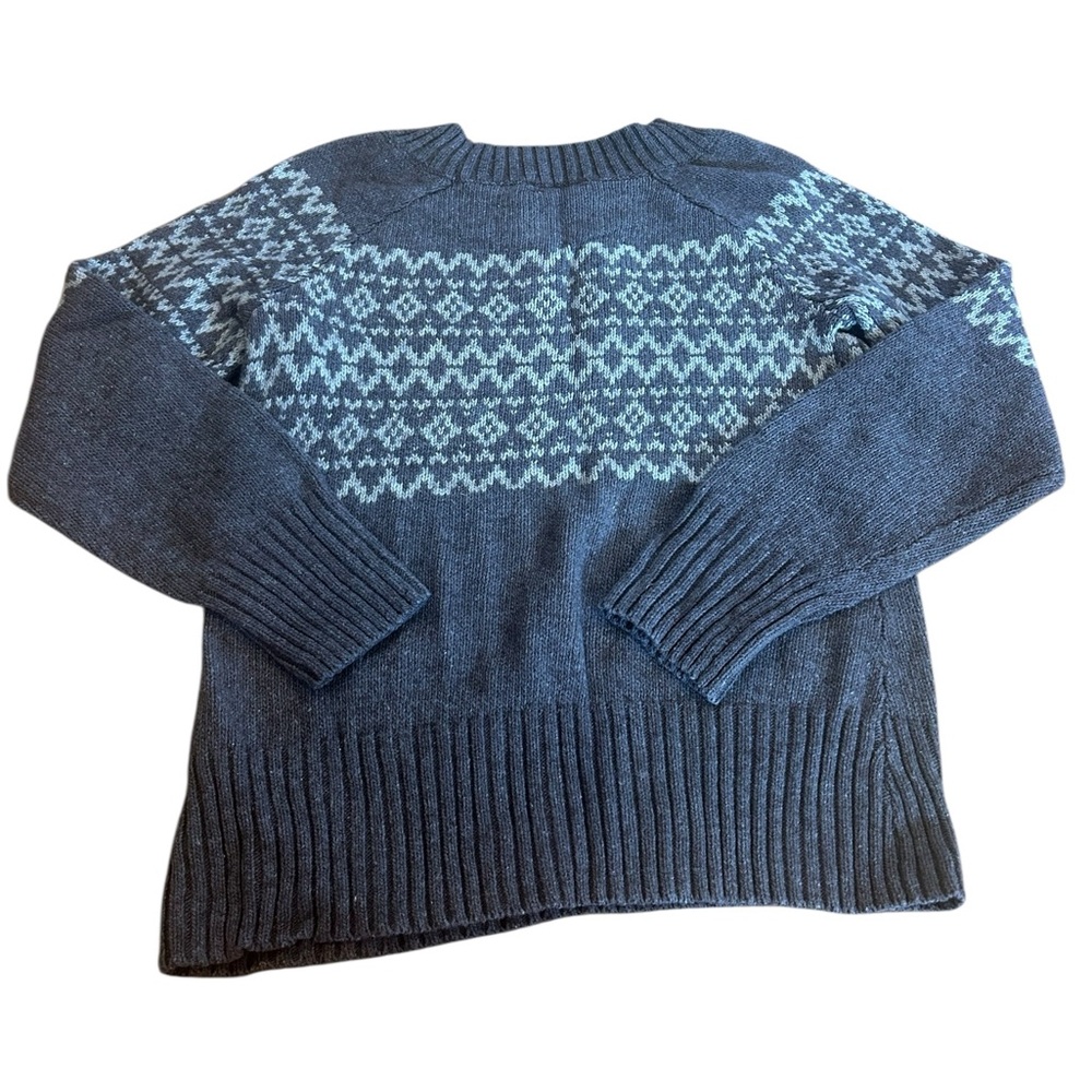 Royal Robbins Brown Wool Blend Fair Isle Sweater  Women’s Large yak